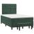 Pat box spring cu saltea, verde închis, 120x190 cm, catifea GartenMobel Dekor