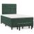 Pat box spring cu saltea, verde închis, 120x190 cm, catifea GartenMobel Dekor