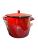 Oala emailata 10l rosie cu capac Resigilat Handy KitchenServ