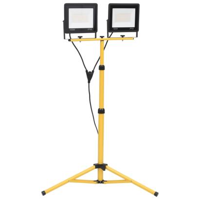 Proiector cu LED și trepied, 2x100 W, alb cald GartenMobel Dekor