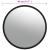Oglindă de trafic convexă de interior, negru, Ø40 cm, acril GartenMobel Dekor
