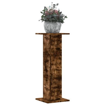 Suporturi de plante 2 buc. stejar fumuriu 30x30x80 cm lemn GartenMobel Dekor
