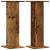 Noptiere, 2 buc., lemn vechi, 30x30x80 cm, lemn prelucrat GartenMobel Dekor