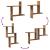Rafturi perete, 2 buc., lemn vechi, 50x12x50 cm, lemn prelucrat GartenMobel Dekor