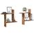 Rafturi perete, 2 buc., lemn vechi, 50x12x50 cm, lemn prelucrat GartenMobel Dekor