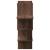 Raft de perete, stejar maro, 124,5x18x60,5 cm, lemn prelucrat GartenMobel Dekor