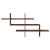 Raft de perete, stejar maro, 124,5x18x60,5 cm, lemn prelucrat GartenMobel Dekor