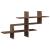 Raft de perete, stejar maro, 124,5x18x60,5 cm, lemn prelucrat GartenMobel Dekor