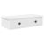 Raft de perete cu sertare, alb, 60x25x15 cm, lemn prelucrat GartenMobel Dekor