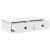 Raft de perete cu sertare, alb, 60x25x15 cm, lemn prelucrat GartenMobel Dekor