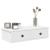 Raft de perete cu sertare, alb, 60x25x15 cm, lemn prelucrat GartenMobel Dekor