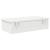 Raft de perete cu sertare, alb, 60x25x15 cm, lemn prelucrat GartenMobel Dekor