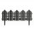 Bordura pt. pat de flori / gard - 56 x 20 cm - Negru Best CarHome
