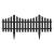 Bordura pt. pat de flori / gard - extensibil, 60 x 23 cm - Negru Best CarHome