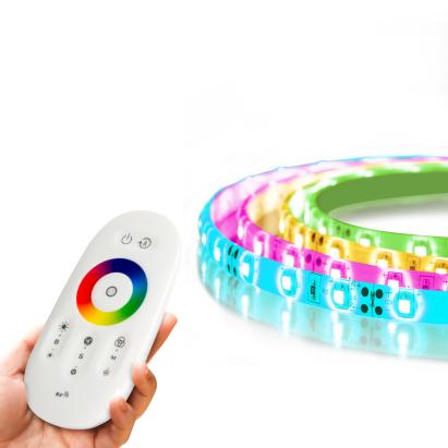Banda LED RGB - "MagicControl" - 5 m - peste 100 de programe, telecomandă tactilă - IP65 Best CarHome