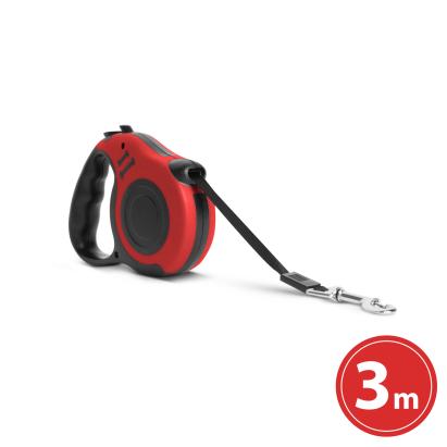 Lesă automată - 3 m - roșie Best CarHome