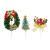 Decor de tort - motive de Crăciun - 10 cm - 2 tipuri - 3 piese / pachet Best CarHome