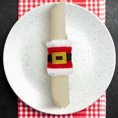 Inel pentru șervet de Crăciun - Moș Crăciun - 8 x 8 cm - 2 buc/pachet Best CarHome