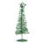 Brăduț metalic - ornament de Crăciun - 28 cm - verde Best CarHome