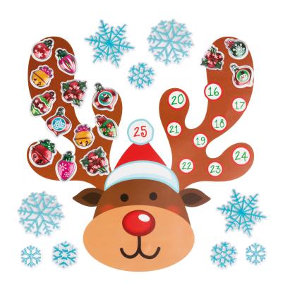 Autocolant de perete, de Crăciun - calendar de advent - model ren Best CarHome