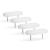 Picior alunecos pentru mobilă - alb - 43 x 18 mm - 4 buc Best CarHome