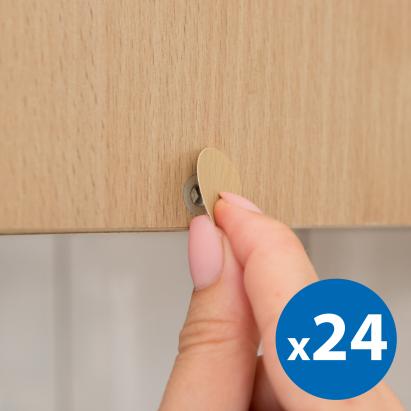 Set măști pentru șuruburi 13 mm - stejar - 24 buc Best CarHome