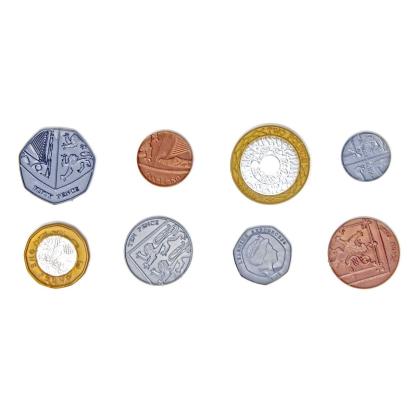 Set cu 700 monede de jucarie (lire) PlayLearn Toys