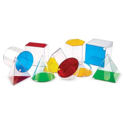 Corpuri geometrice gigant (10 piese) PlayLearn Toys
