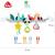 Jucarie carucior Dobabydoo - Ursulet panda PlayLearn Toys