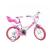 Bicicleta roz cu inimioare 16" PlayLearn Toys