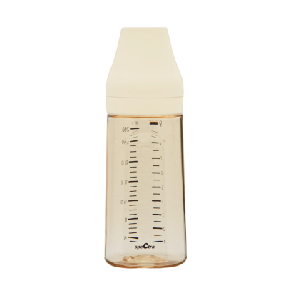 Biberon anticolici premium cu tetina L, galben (260 ml) PlayLearn Toys
