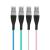 Delight - Cablu de date - iPhone "lightning", înveliş siliconic, 4 culori - 1 m Best CarHome