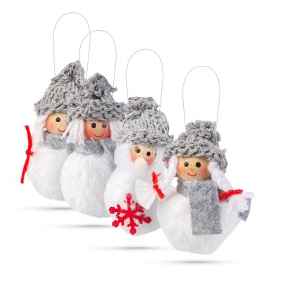 Decor de brad - om de zăpadă - poliester - 10 cm - 4 buc Best CarHome