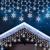 Perdea luminoasă LED - fulg de nea - 3 x 0,75 m - 224 LED-uri alb rece - IP44 Best CarHome