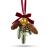 Decor pentru usi de Craciun - pin artificial, cu con, clopot auriu - 16 x 15 cm Best CarHome