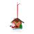 Decor magnetic de Craciun - 2 in 1 - casa de turta dulce cu Mos Craciun - 85 x 75 mm Best CarHome