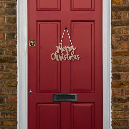 Decor de Crăciun - "Merry Christmas" - 20 x 12 cm - auriu Best CarHome