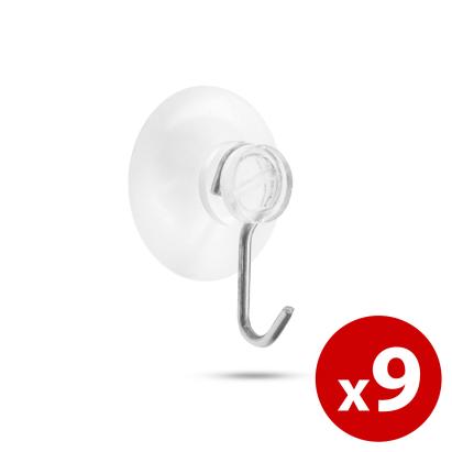 Agățătoare cu ventuză - 9 buc/blister Best CarHome