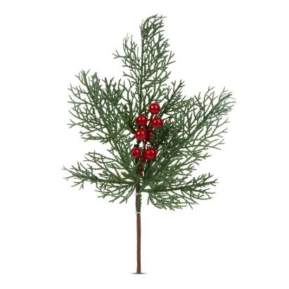 Decor de Craciun - creanga de pin cu fructe de padure rosii - 35 cm Best CarHome