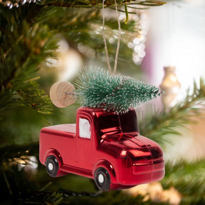 Decor de brad - mașinuță cu brad - 10 x 4,5 x 8 cm Best CarHome