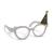 Ochelari de petrecere - sclipici, hârtie - 15 x 10 x 13 cm - 4 buc/pachet Best CarHome