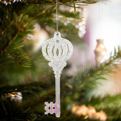 Ornament de Crăciun - cheie acrilică - 165 x 60 x 10 mm Best CarHome