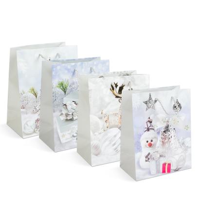 Pungă cadou pentru Crăciun - hârtie - 178 x 102 x 228 mm - 4 tipuri/ pachet Best CarHome