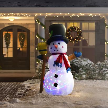 Om de zăpadă gonflabil - 120 cm - IP44 - LED color RGB - 100 - 240V Best CarHome