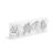 Set decor pentru brad - conuri argintii - 6 cm - 6 buc / set Best CarHome