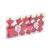 Set decor brad - bomboane roșii - 10 x 3,6 cm - 6 buc/set Best CarHome