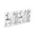 Set decor brad - bomboane argintii - 10 x 3,6 cm - 6 buc/set Best CarHome