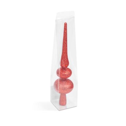 Decor vârf de brad de Crăciun - roșu strălucitor - 30 x 7 cm Best CarHome