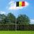 Steag Belgia și stâlp din aluminiu, 6 m