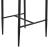Set 2 bucati Scaune de Bar Lidkoping Deluxe, 96x43x47cm, Metal / PU Imitatie Piele, Culoare Alb/Negru